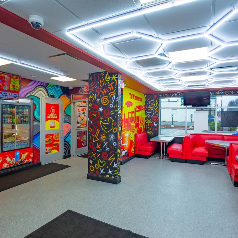 Inside Krispy's Fish & Chicken, Milwaukee